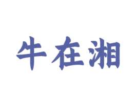 牛在湘 第35类广告贸易商标图样