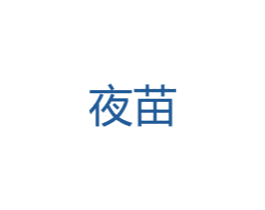 夜苗 第25类服装鞋帽商标图样