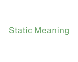 STATIC MEANING 第43类餐饮酒店商标图样