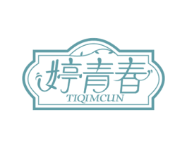 婷青春 TIQIMCUN 第25类服装鞋帽商标图样