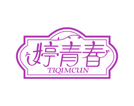 婷青春 TIQIMCUN 第5类医药商标图样