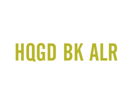 HQGD BK ALR 第25类服装鞋帽商标图样