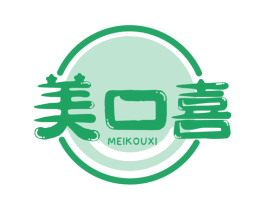 美口喜 第30类小食配料商标图样
