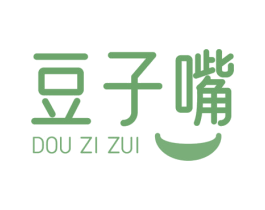 豆子嘴 第30类小食配料商标图样