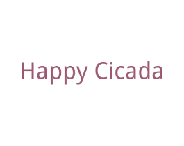 HAPPY CICADA 第25类服装鞋帽商标图样