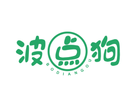 波点狗 第25类服装鞋帽商标图样