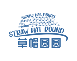 草帽圆圆 STRAW HAT ROUND 第24类布料床单商标图样