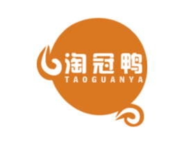 淘冠鸭 第43类餐饮酒店商标图样