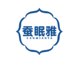 蚕眠雅 第24类布料床单商标图样