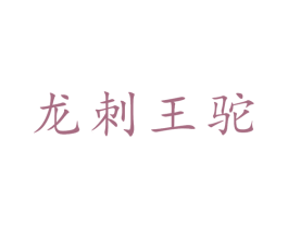 龙刺王驼 第25类服装鞋帽商标图样