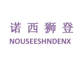 诺西狮登 NOUSEESHNDENX 第25类服装鞋帽商标图样