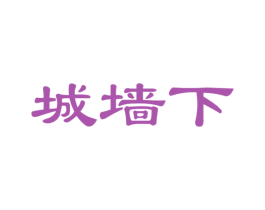 城墙下 第30类小食配料商标图样