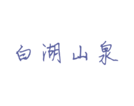 白湖山泉 第32类啤酒饮料商标图样
