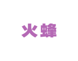 火蜂 第12类运输工具商标图样