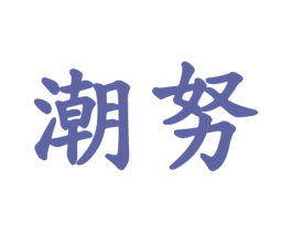 潮努 第18类皮革箱包商标图样