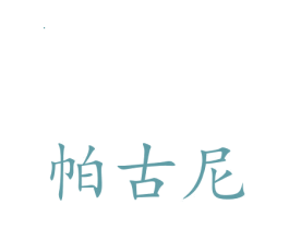 帕古尼 第25类服装鞋帽商标图样