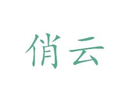 俏云 第18类皮革箱包商标图样
