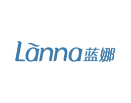 蓝娜 第24类布料床单商标图样