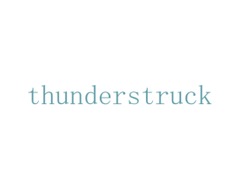 THUNDERSTRUCK 第11类家用电器商标图样