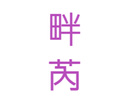 畔芮 第25类服装鞋帽商标图样