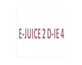 E-JUICE 2D-IE 4 第34类烟草烟具商标图样
