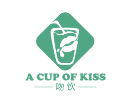 吻饮 A CUP OF KISS 第30类小食配料商标图样