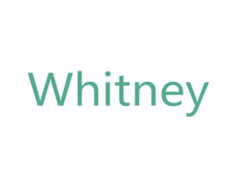 WHITNEY 第3类化妆品商标图样