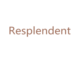 RESPLENDENT 第3类化妆品商标图样