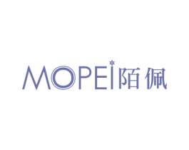 陌佩 第25类服装鞋帽商标图样