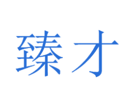 臻才 第18类皮革箱包商标图样