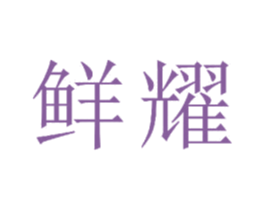 鲜耀 第22类绳网袋篷商标图样