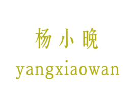杨小晚 第25类服装鞋帽商标图样