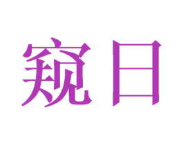 窥日 第35类广告贸易商标图样