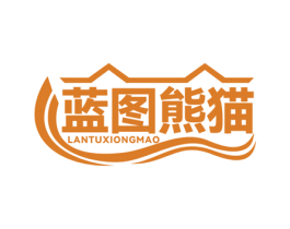 蓝图熊猫 第37类建筑修理商标图样