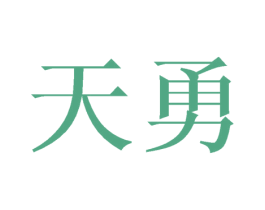 天勇 第25类服装鞋帽商标图样