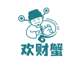 欢财蟹 第29类食品商标图样