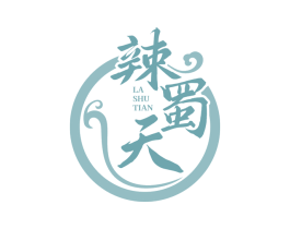 辣蜀天 第30类小食配料商标图样