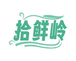 拾鲜岭 第30类小食配料商标图样