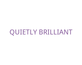 QUIETLYBRILLIANT 第25类服装鞋帽商标图样
